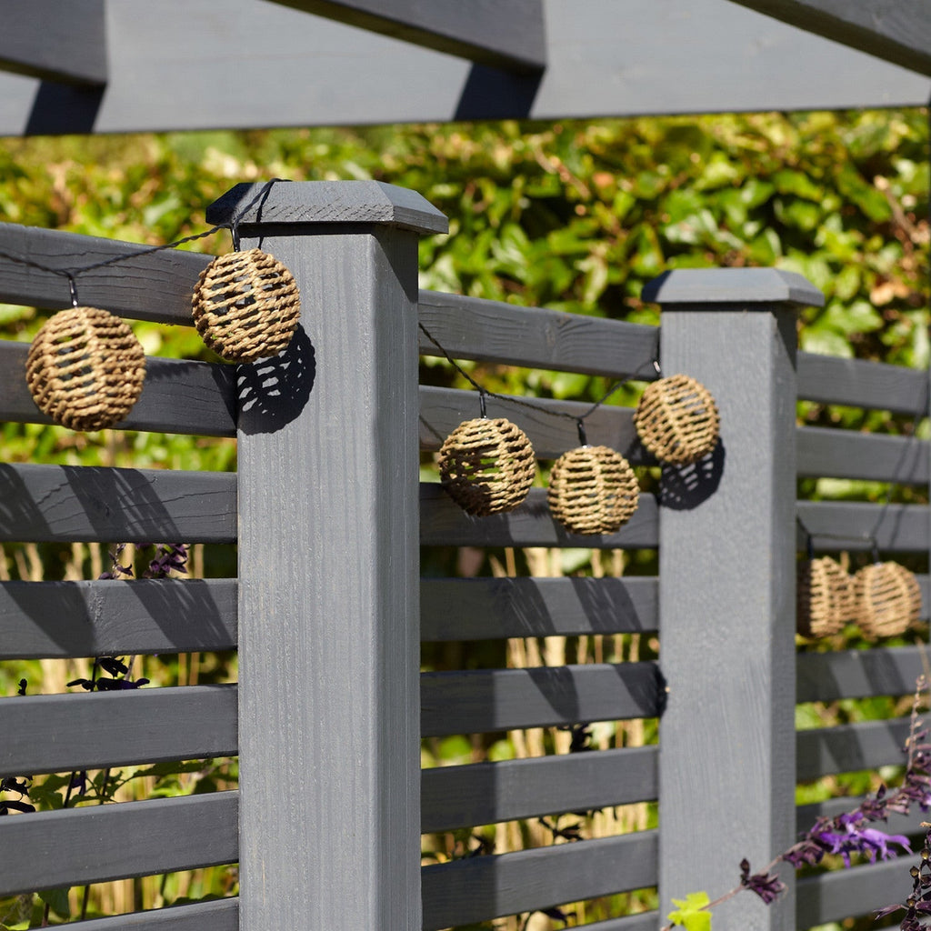 SolarGlow – Rattan String Lights with Magical Illumination