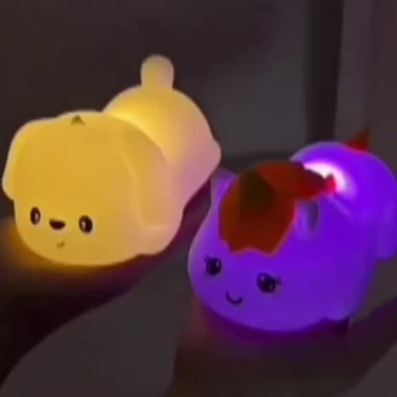 UnicornGlow Night Light - Colorful LED Lamp with Protection