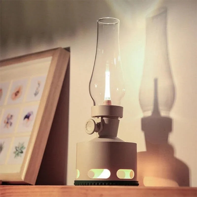 NostalgiaLamp - Vintage LED Lantern for Atmospheric Evenings