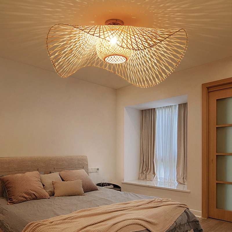 MutoCraft Pendant - Elegant Japanese Style Rattan Pendant Lamp
