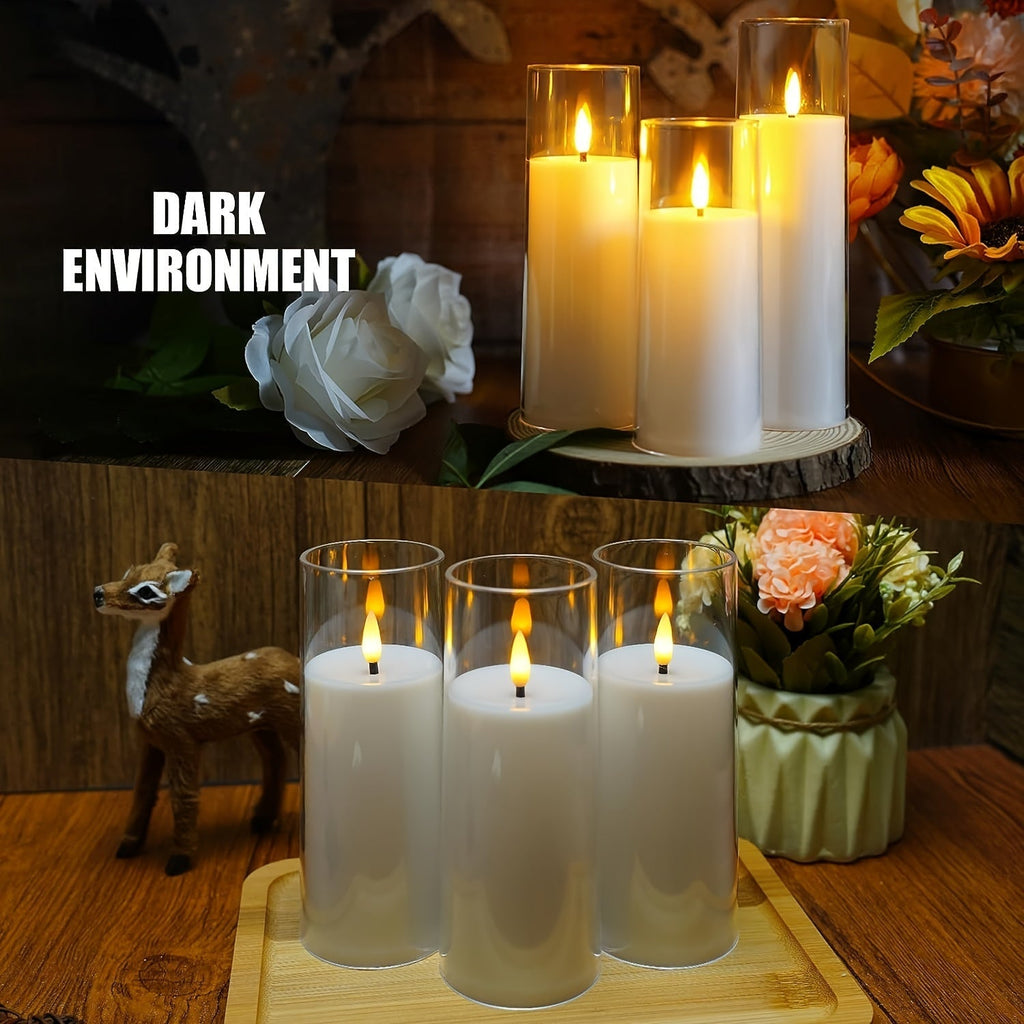 GlowCandle – Set of 5 LED Candles with Remote Control