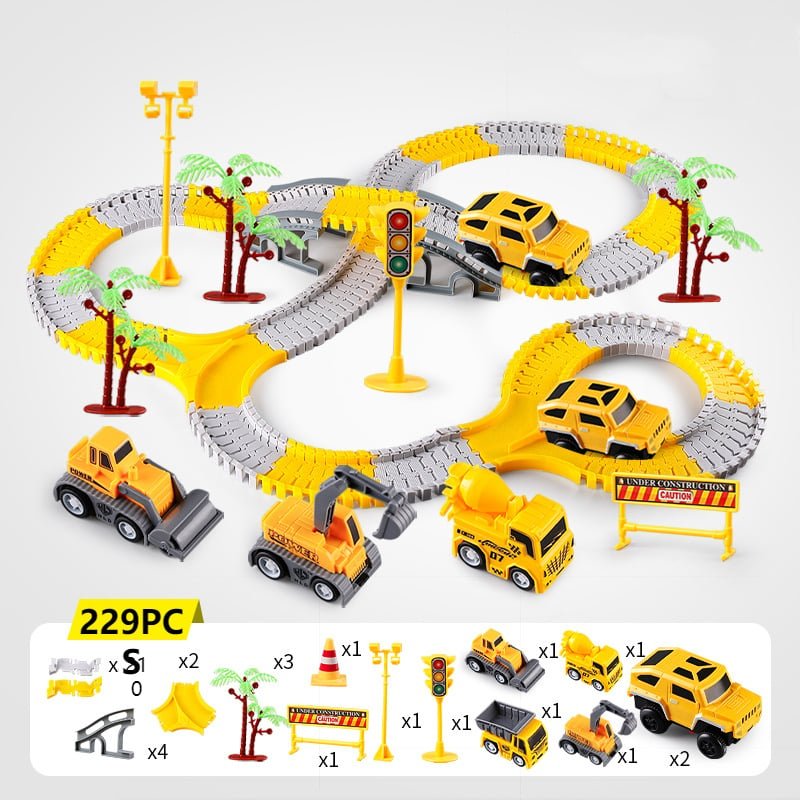SpeedFlex Track – Flexible Racetrack with LED Vehicles
