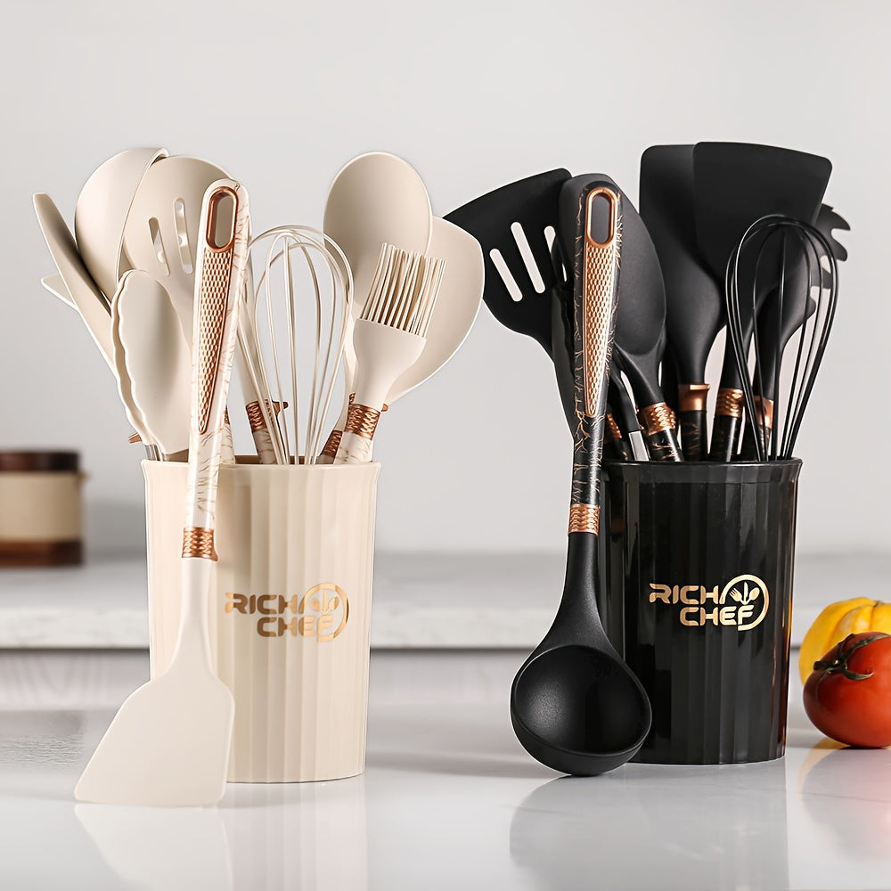 Premium Cooking - Cooking Fun with the Elegant Silicone Kitchen Utensil Set
