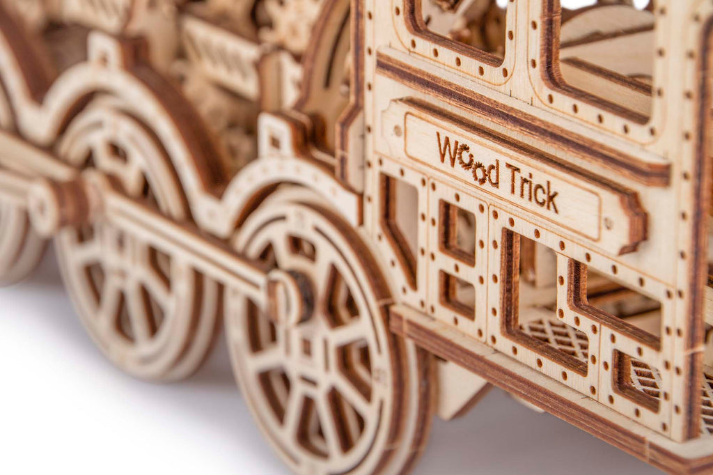 TrainCraft 3D Puzzle - Historical Locomotive with Wagon