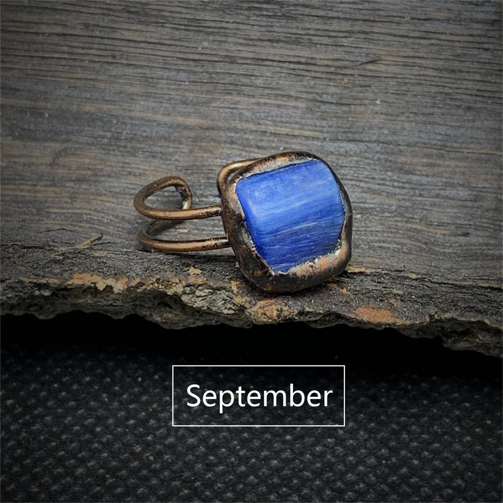 Elegant Natural Birthstones Ring - Selina