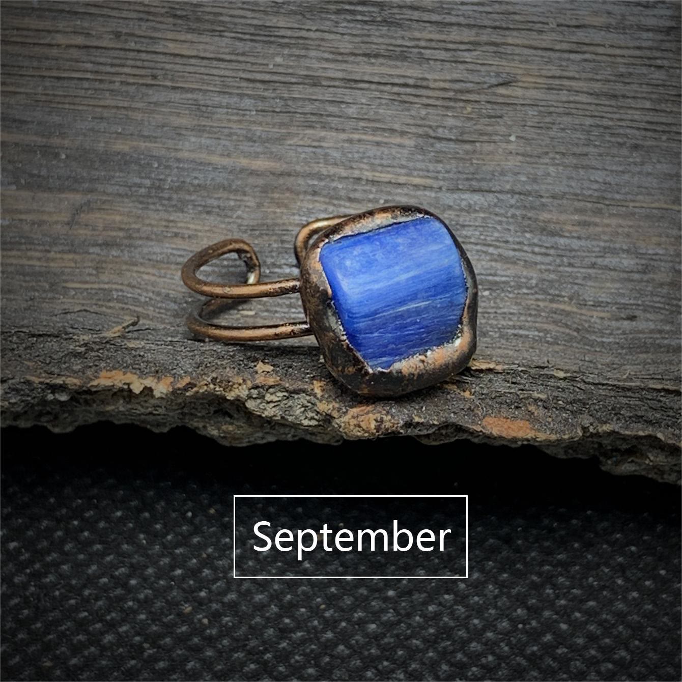 Elegant Natural Birthstones Ring - Selina