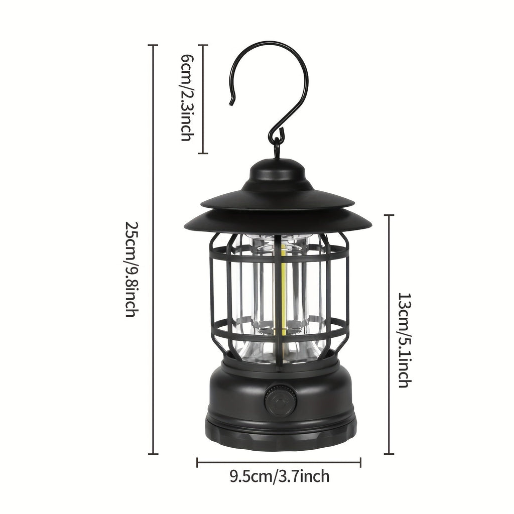 RetroGlow Lamp – Dimmable Rechargeable LED Outdoor Lighting