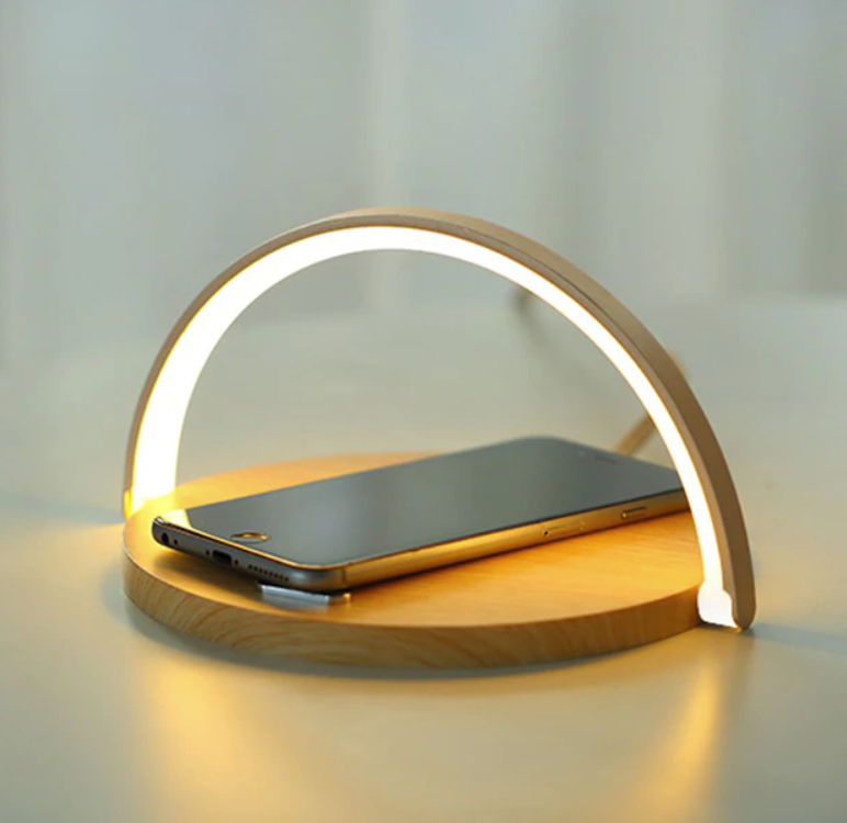 Bowlight Design™ - Stylish 3-in-1 Nightlight with Qi Charger
