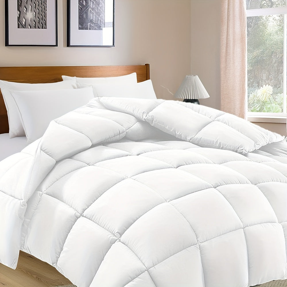 Luxury Seasonal Duvet with Reversible Design and Microfiber Filling