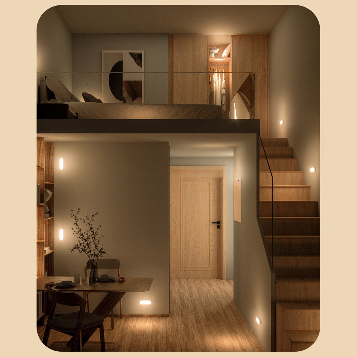 Brighté - Wireless Rechargeable Motion Sensor Wall Light