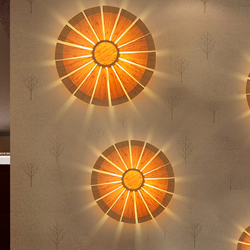 CircleWood - Modern Wooden Wall Lamp for Ambiance