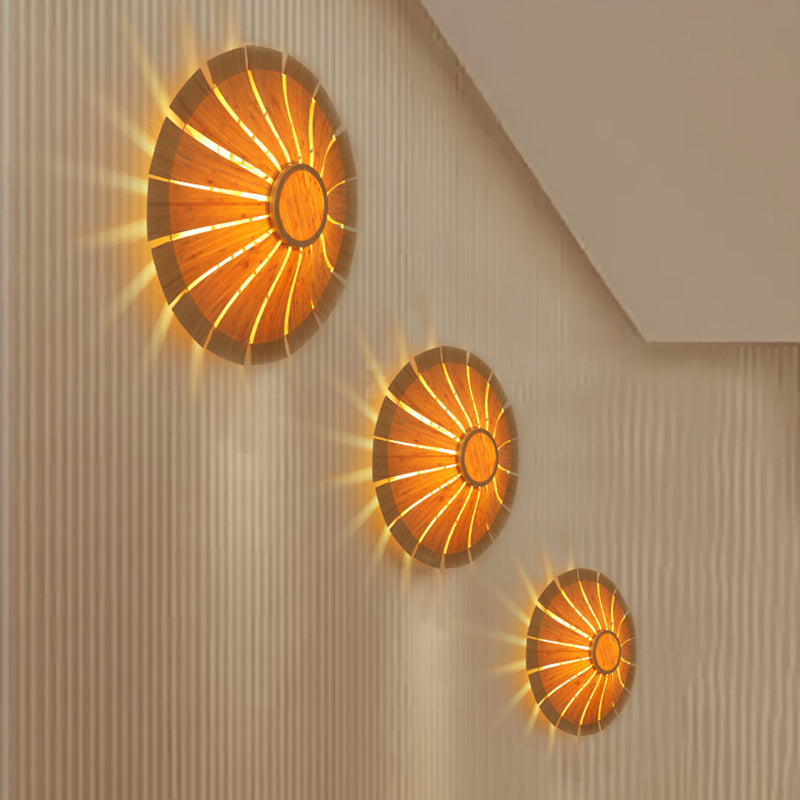 CircleWood - Modern Wooden Wall Lamp for Ambiance