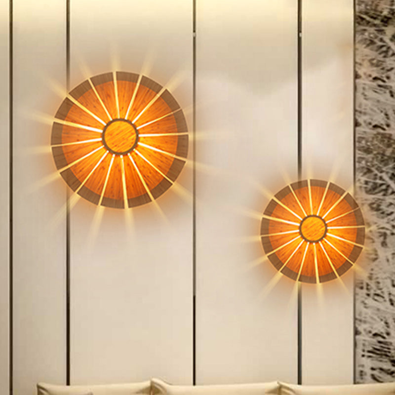 CircleWood - Modern Wooden Wall Lamp for Ambiance
