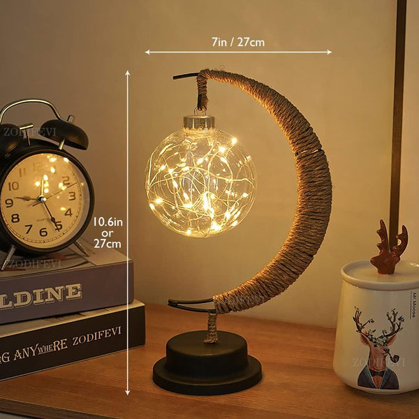 LunarGlow Table Lamp – Magical Moon Lamp for Dreamy Atmospheres