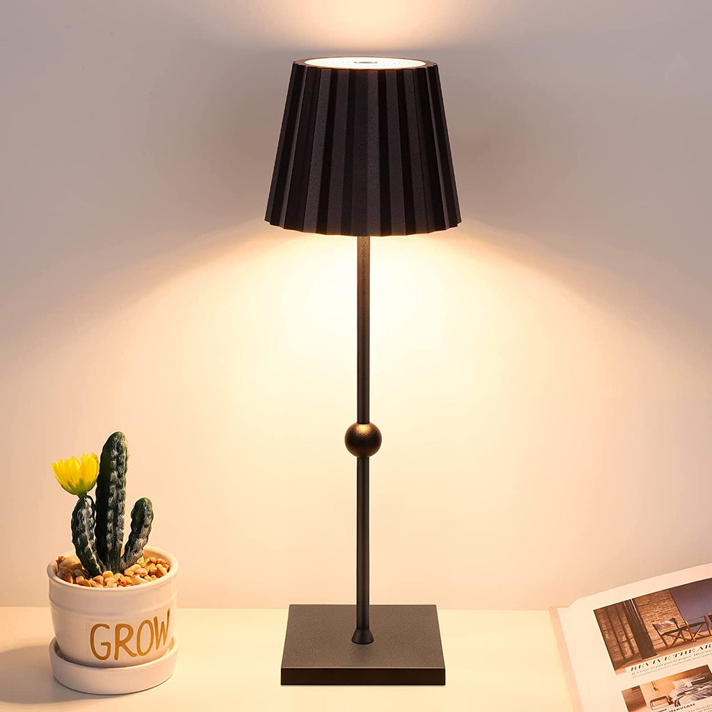 Elegant Cordless Table Lamp with Stepless Dimming Function