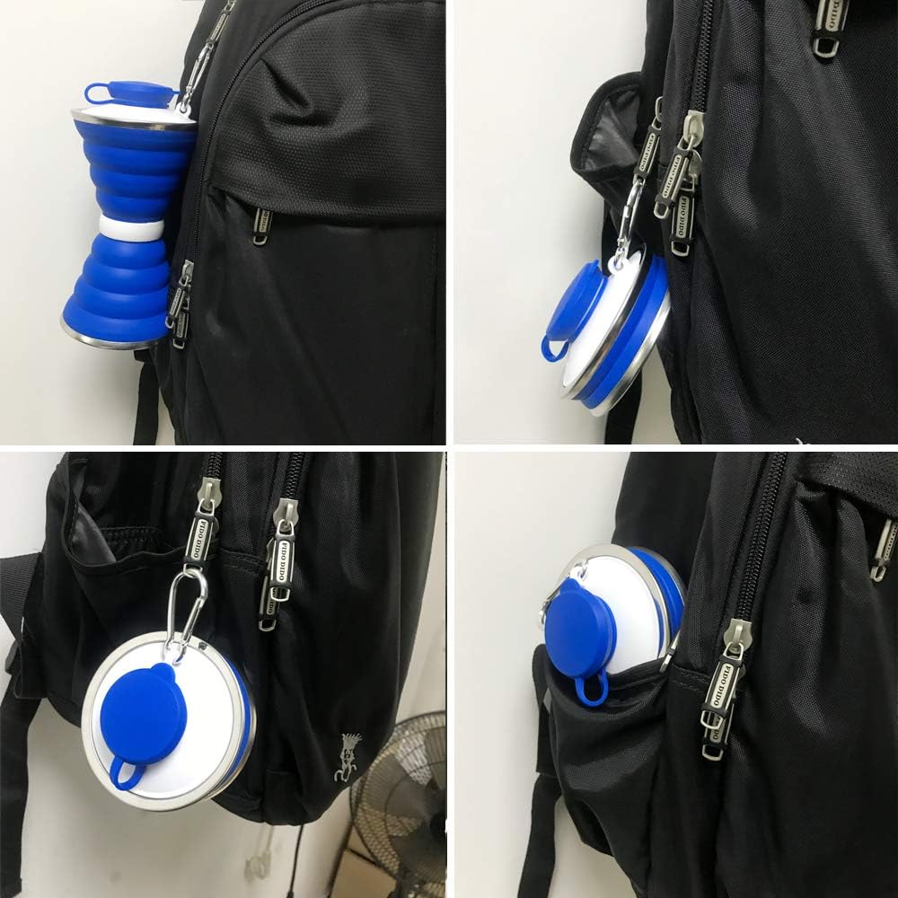 HydroFold - Handy Foldable Water Bottle with Hook