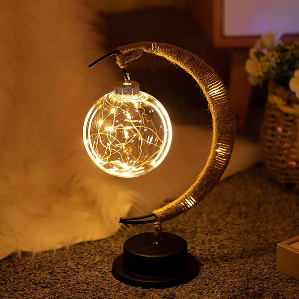 LunarGlow Table Lamp – Magical Moon Lamp for Dreamy Atmospheres
