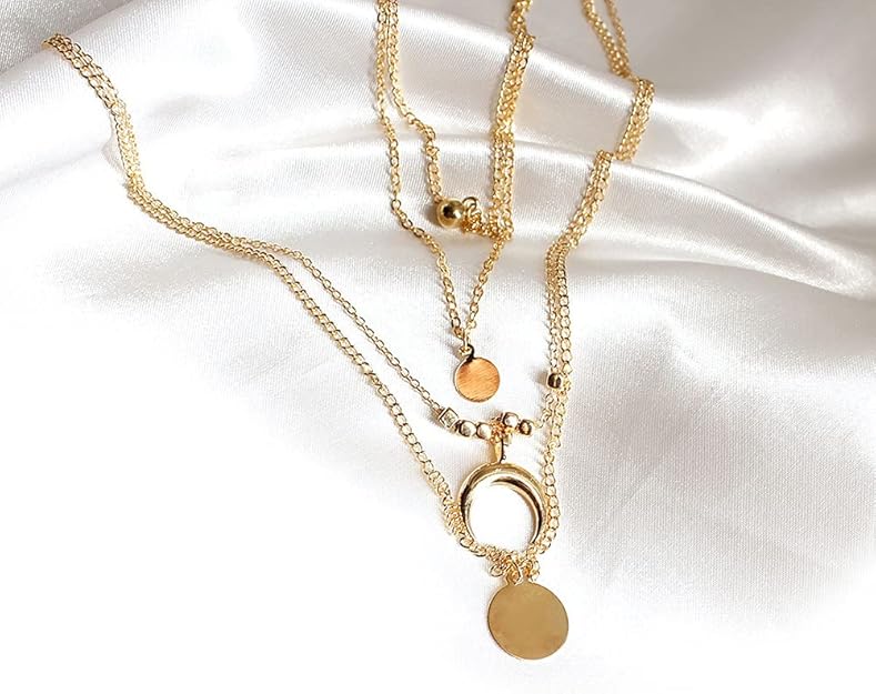 Selania - Elegant Half Moon Necklace