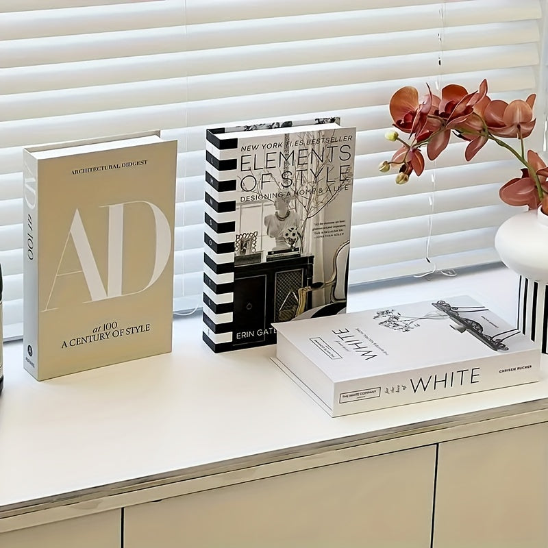 ChicDecor - Set of 3 Elegant Books for Interior Styling