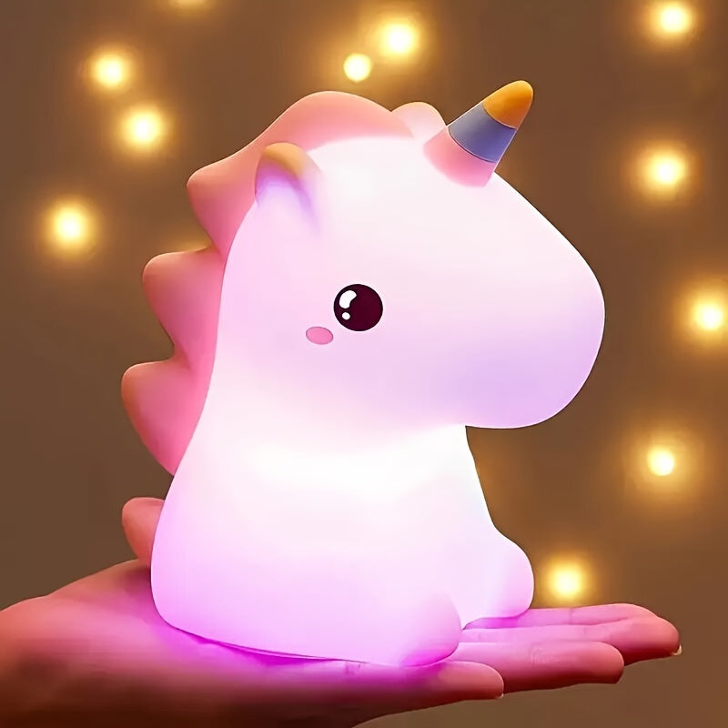 UnicornGlow Night Light - Colorful LED Lamp with Protection