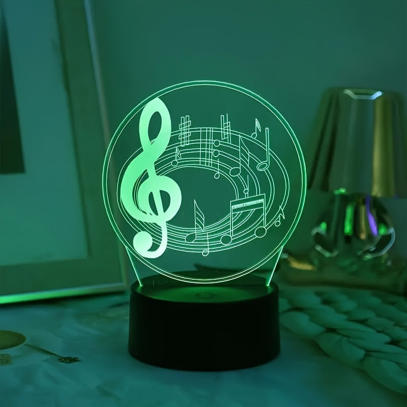 MelodyGlow Lamp - USB Table Lamp with Music Notes