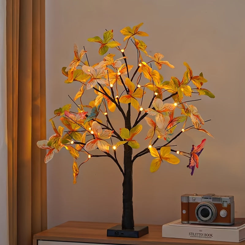GlowBirch - Stylish LED Lamp with Birch Butterfly Motif