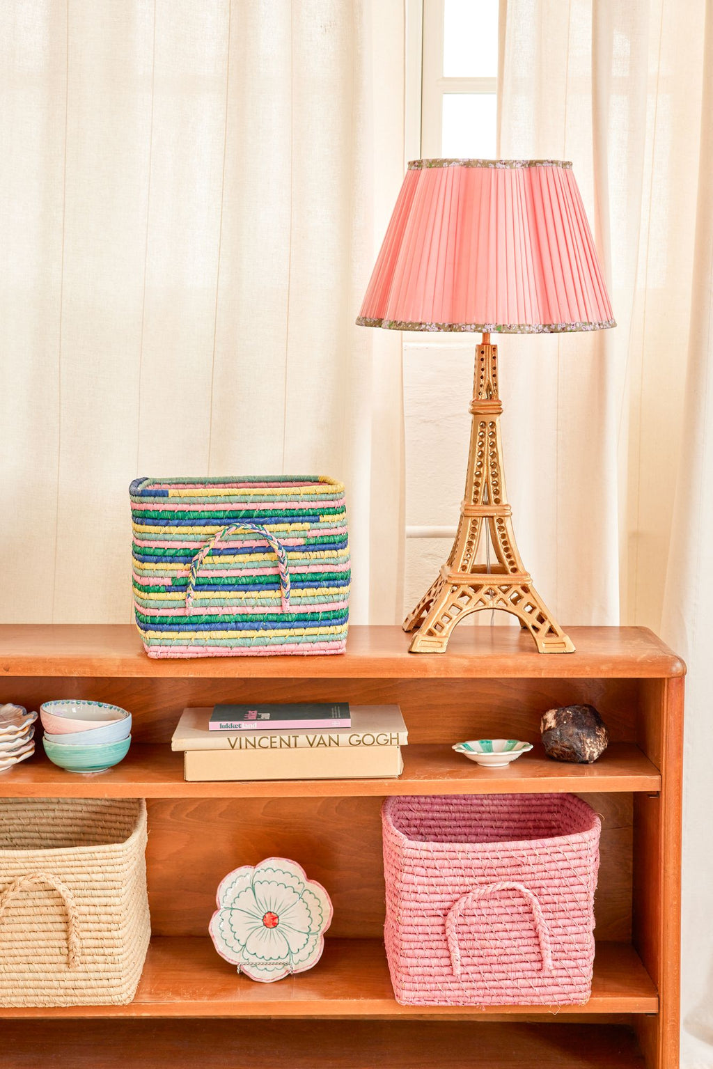 RaffiaCraft – Colourful Handmade Storage Basket