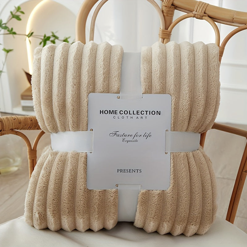 Luxury Flannel Polyester Blanket – Ultimate Comfort & Warmth