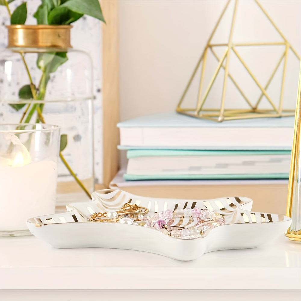 Charming Ceramic Dish - Elegant Ceramic Jewelry Dish