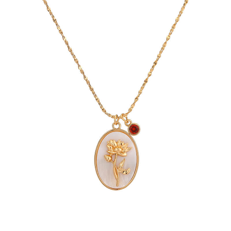Aurora Birthstone and Birth Flower Necklace – A Personal Piece of Jewelry for My Loved Ones