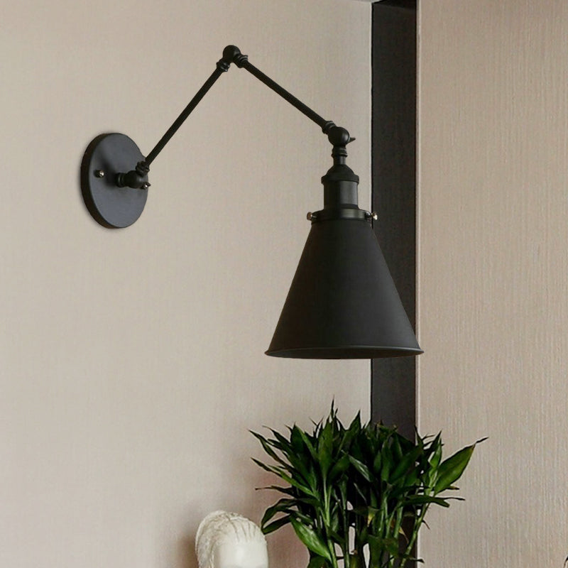 IndustrialFarm – Wall Lamp in Black/Rust with Rural Style