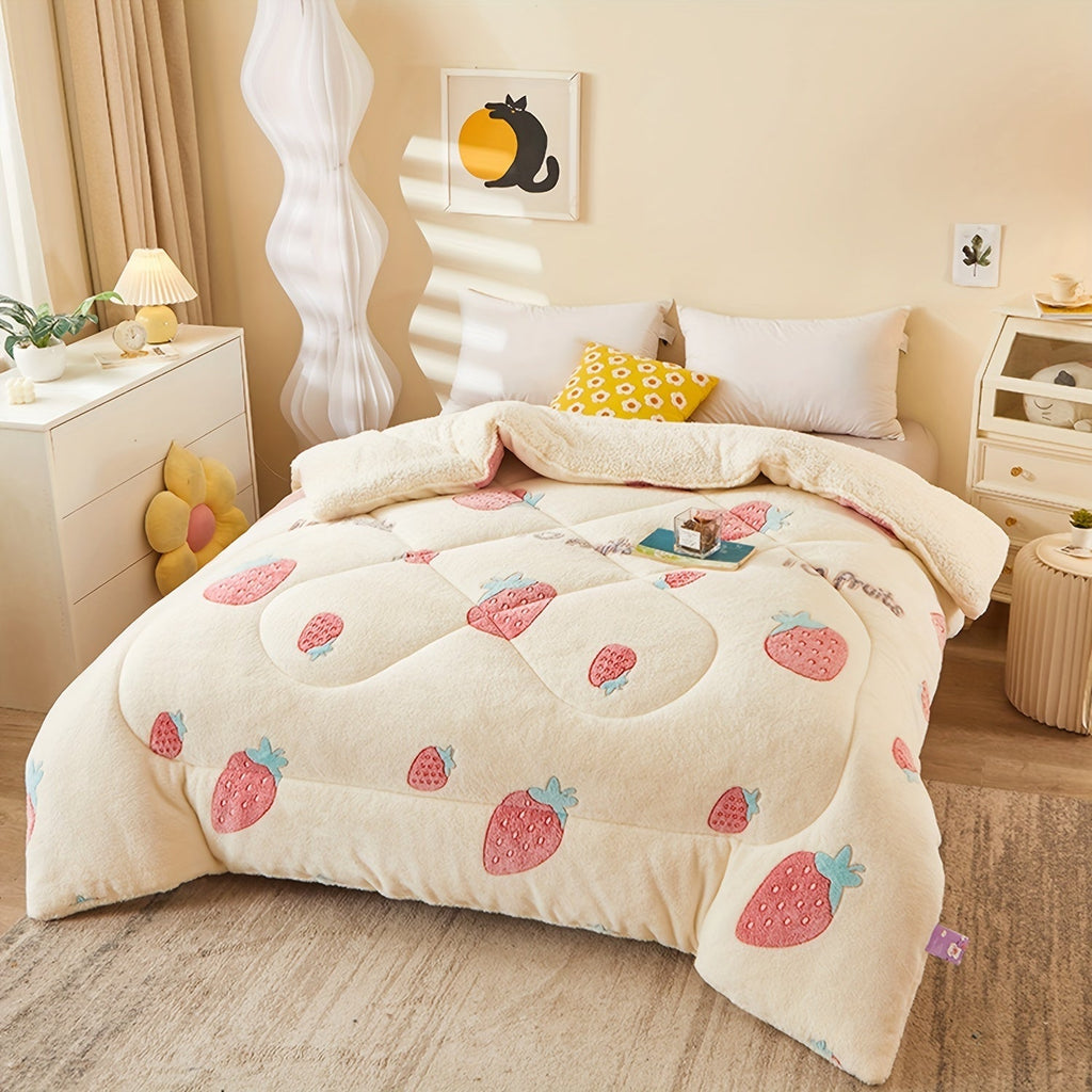 FloralDream – Soft Fleece Winter Duvet