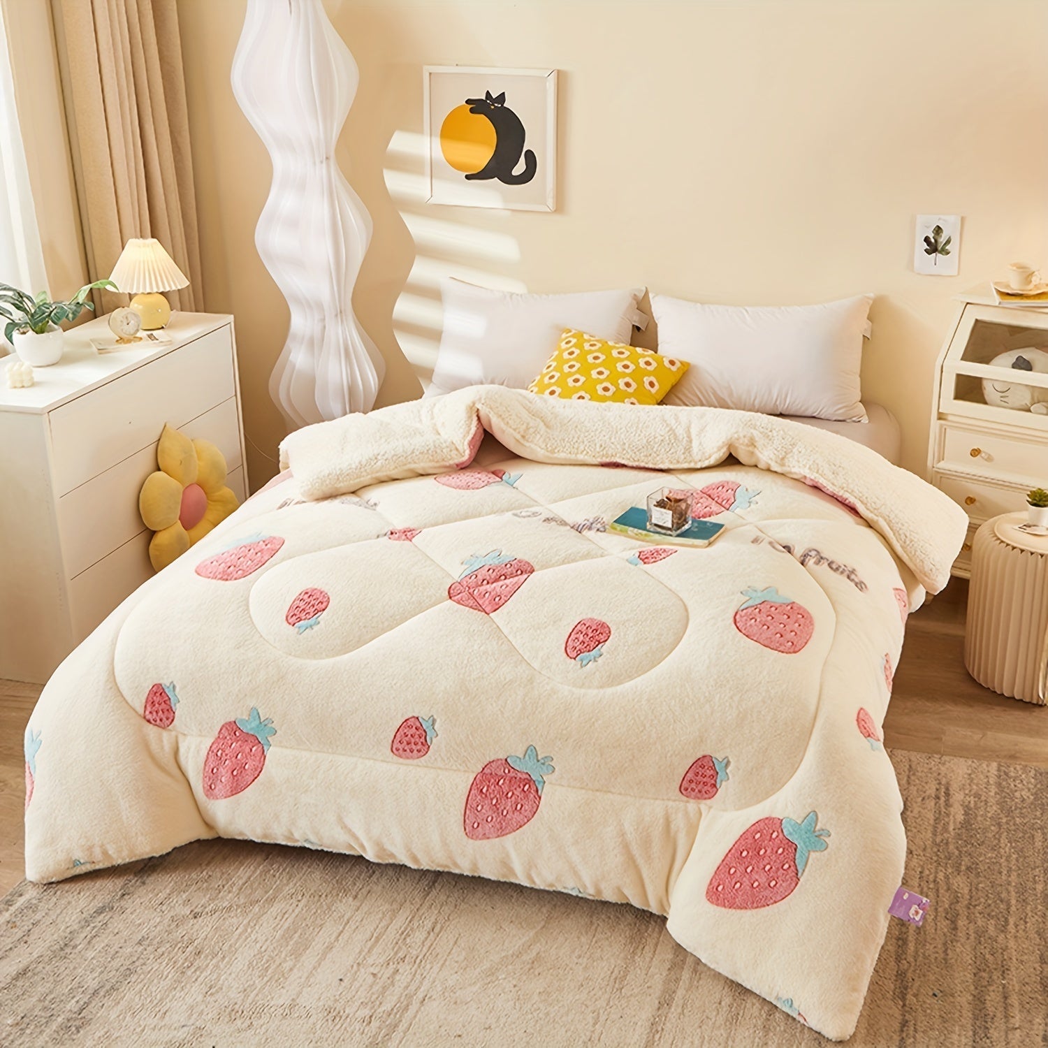 FloralDream – Soft Fleece Winter Duvet