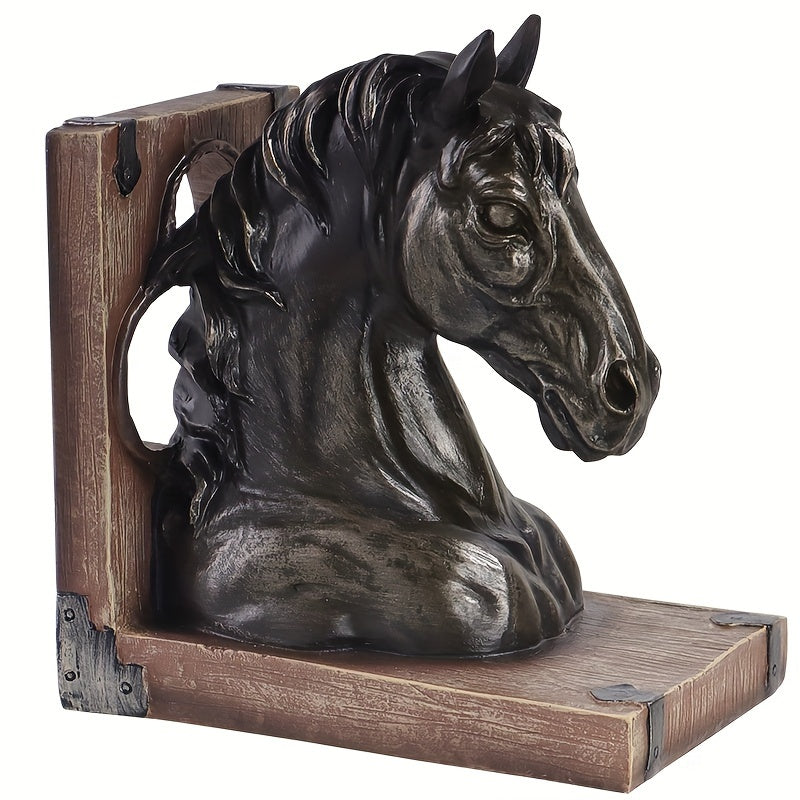 Equestrian Elegance - Horse Head Bookends for Interior