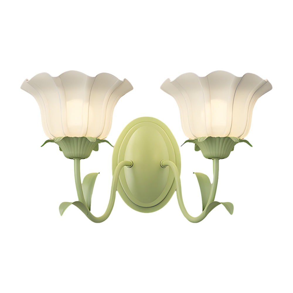 FloraGlow - 3D Glass Flower Wall Lamp for Mood Lighting