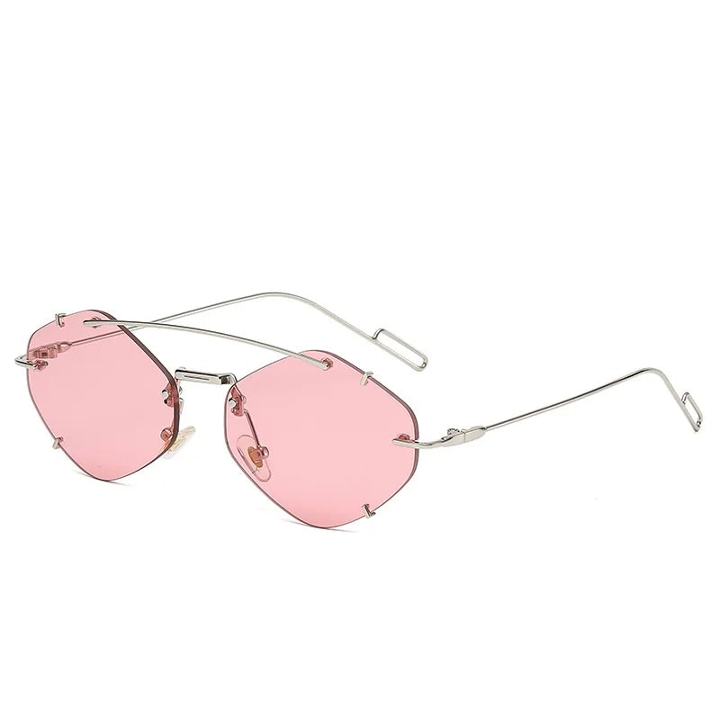Lucia Eyewear - Trendy Rimless Sunglasses
