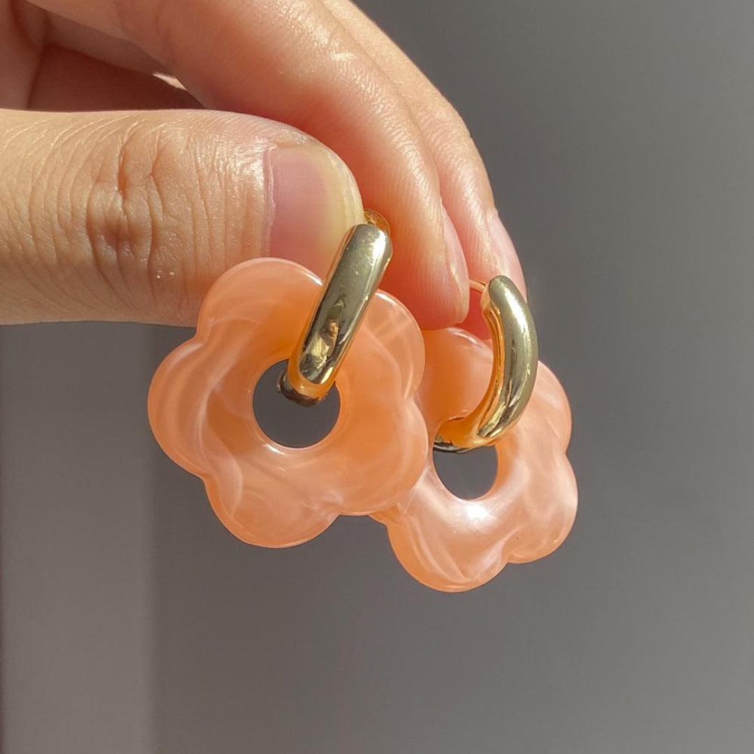 Valeria Earrings – Elegant Gold Floral Designs