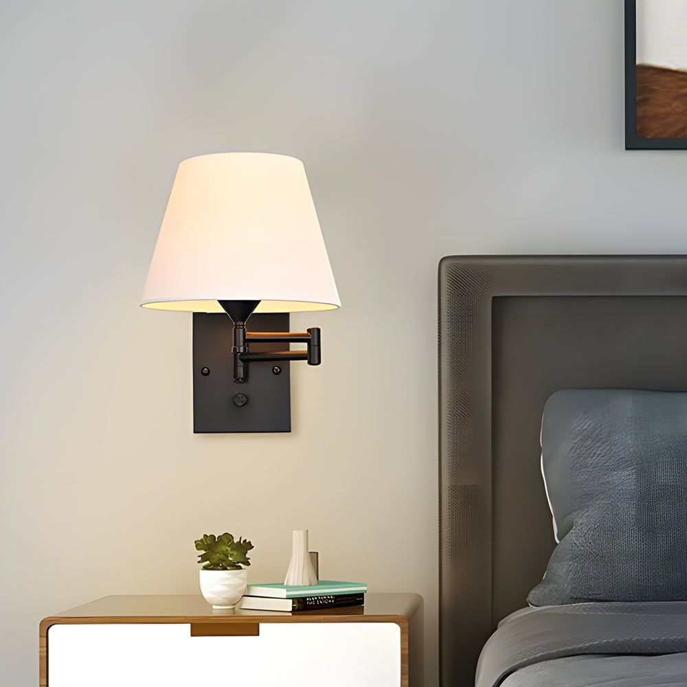 SwingLight – Adjustable Wall Lamp with Linen Shade