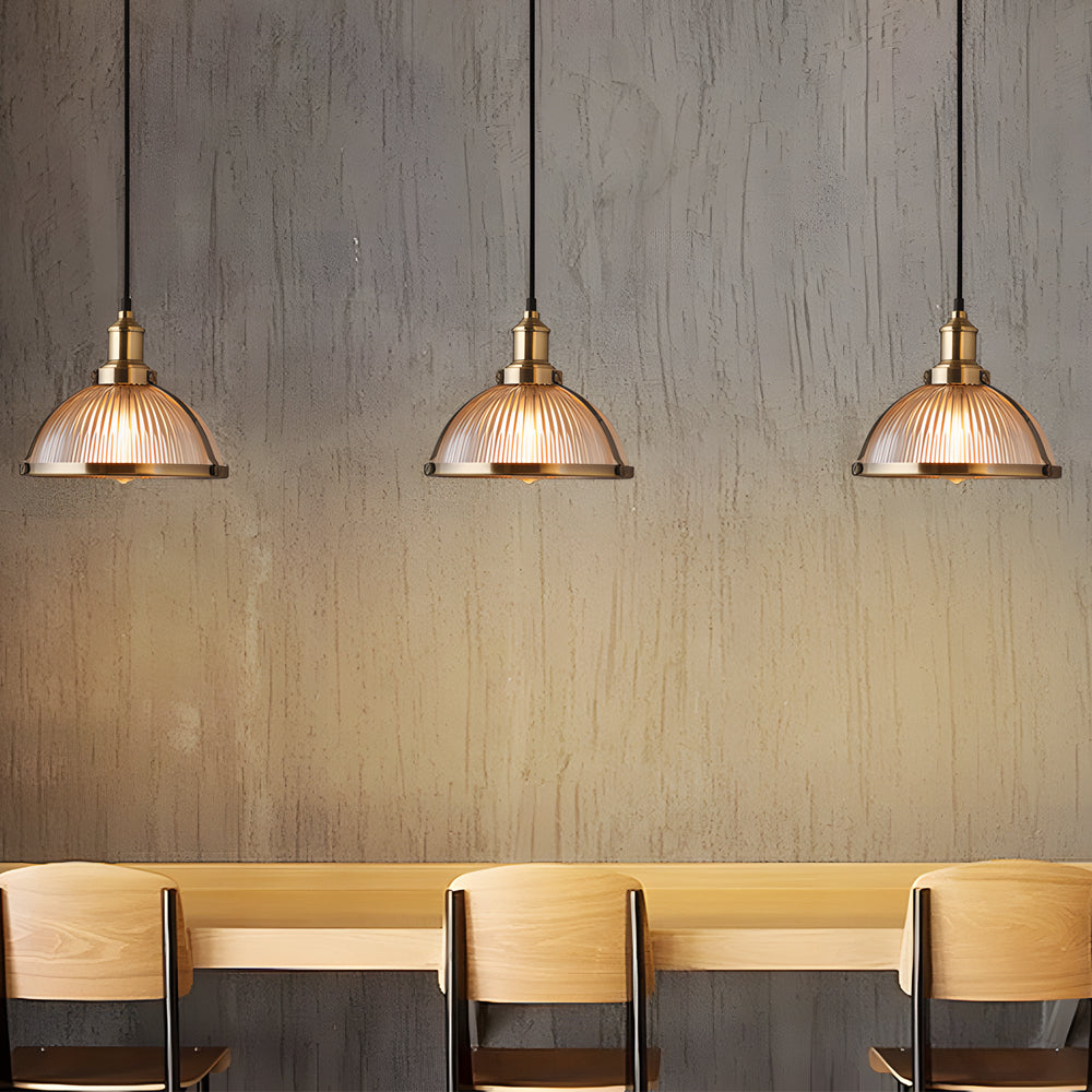 GlimmerLux Chandelier - Retro Striped Luxury Chandelier