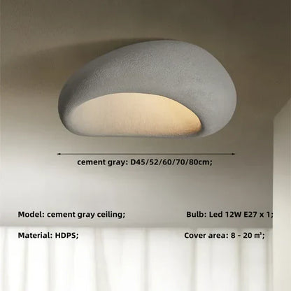 SereneAura Ceiling Light - Natural Wabi Sabi Lighting
