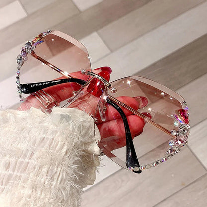AyaVision - Vintage Rimless Sunglasses for Style