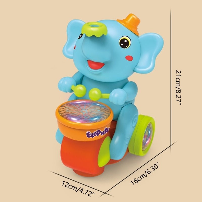 MelodyBuddy Drum Elephant - Musical Learning Experience for Babies