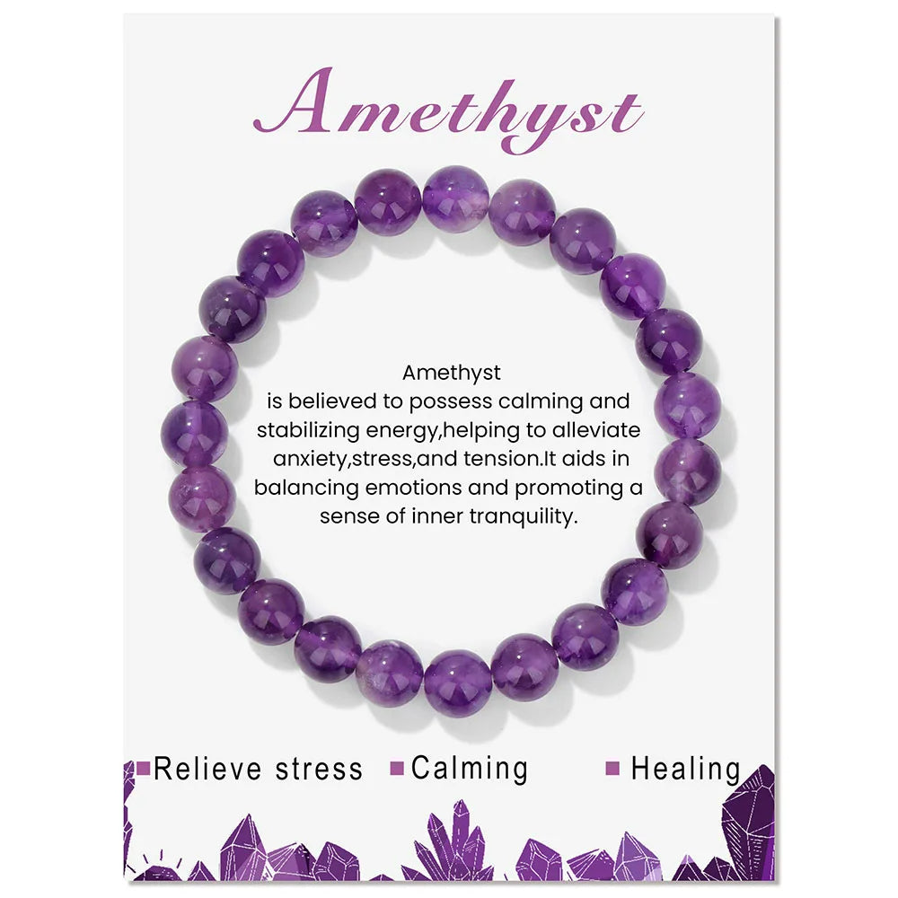 Aria: Natural Crystal Bracelet for Healing Energy