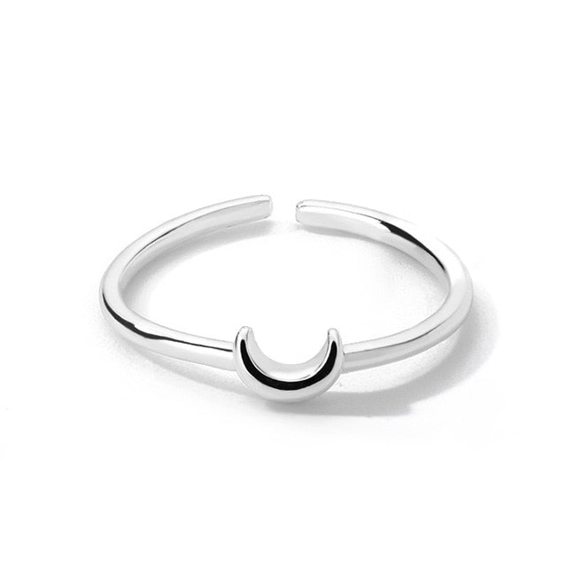 Nova – Sleek Half-Moon Ring for Jewelry