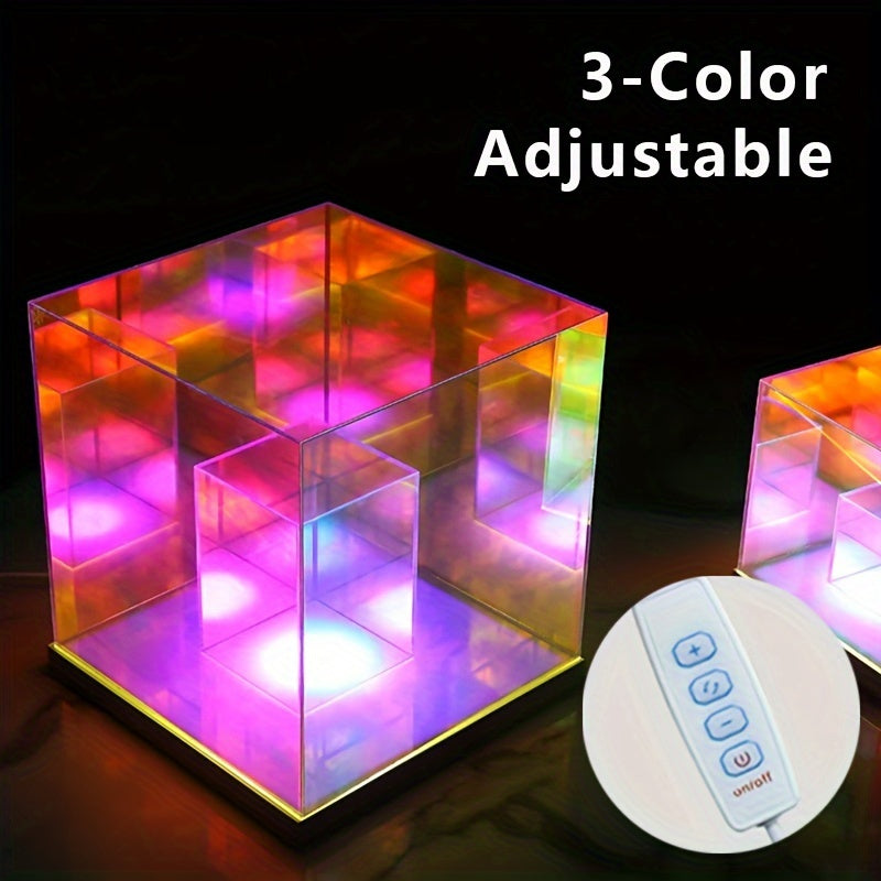 LumiLuxe - Adjustable LED Table Lamp with 3 Colors