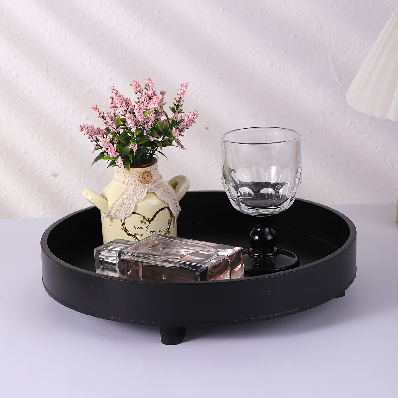 ClassicTray – Luxury Black Wooden Tray for Decoration
