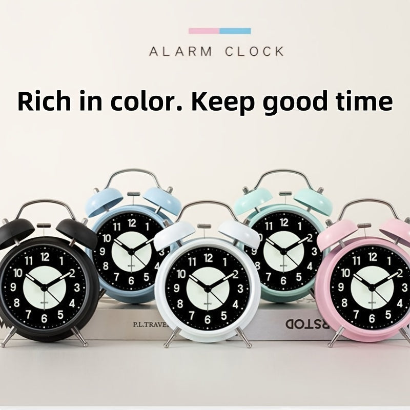 GlowClock – Modern Silent Light-Up Metal Alarm Clock