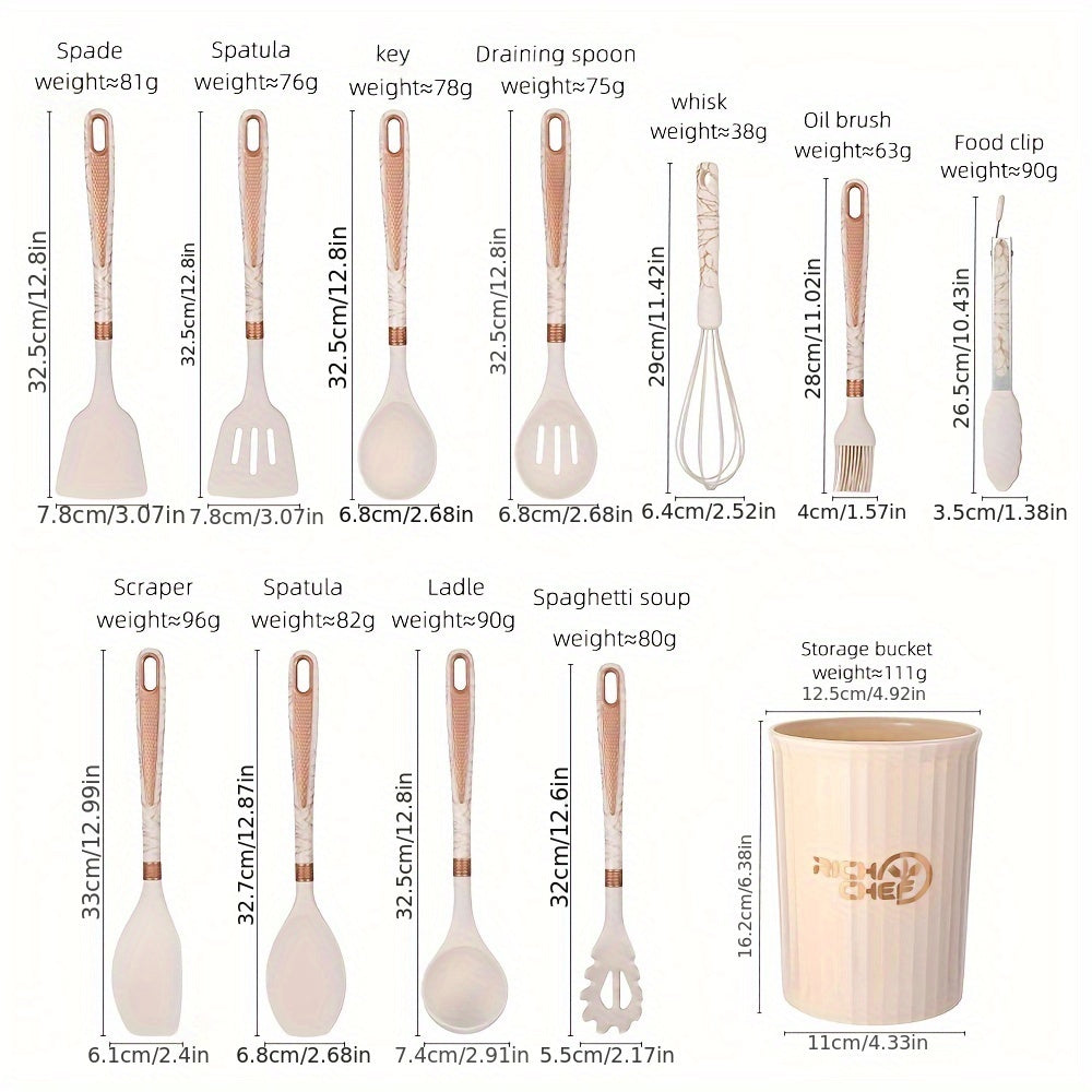 Premium Cooking - Cooking Fun with the Elegant Silicone Kitchen Utensil Set