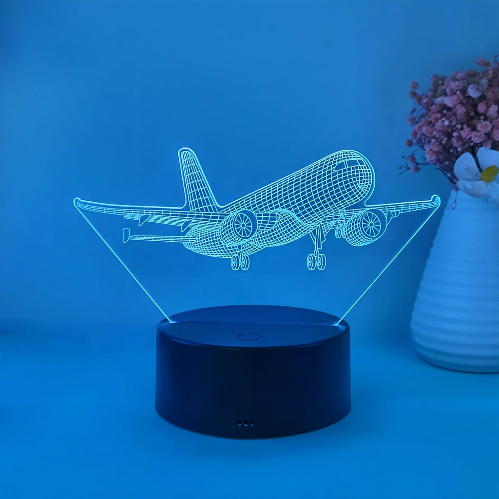 SkyGlow – 3D Airplane LED Night Light with USB