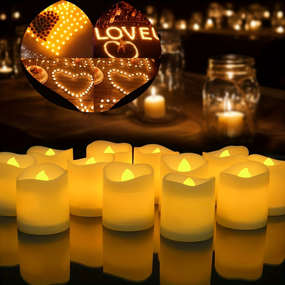 RomanticGlow - Flameless LED Tealights for Atmospheric Moments